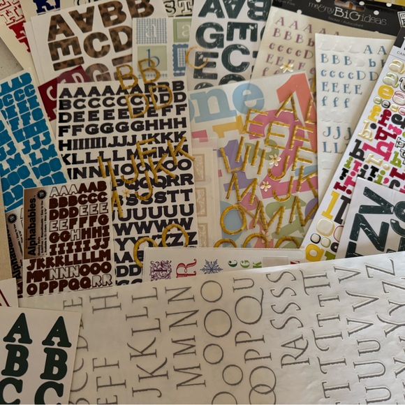 Assorted Alphabet Sticker Set - Picture 3 of 3